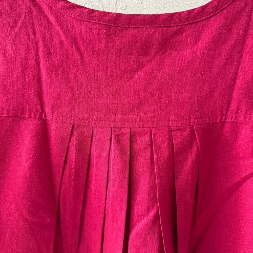 Johnny Was Calme Pink XS Pink 3/4 Tassel Embroidered Blouse - Picture 14 of 14